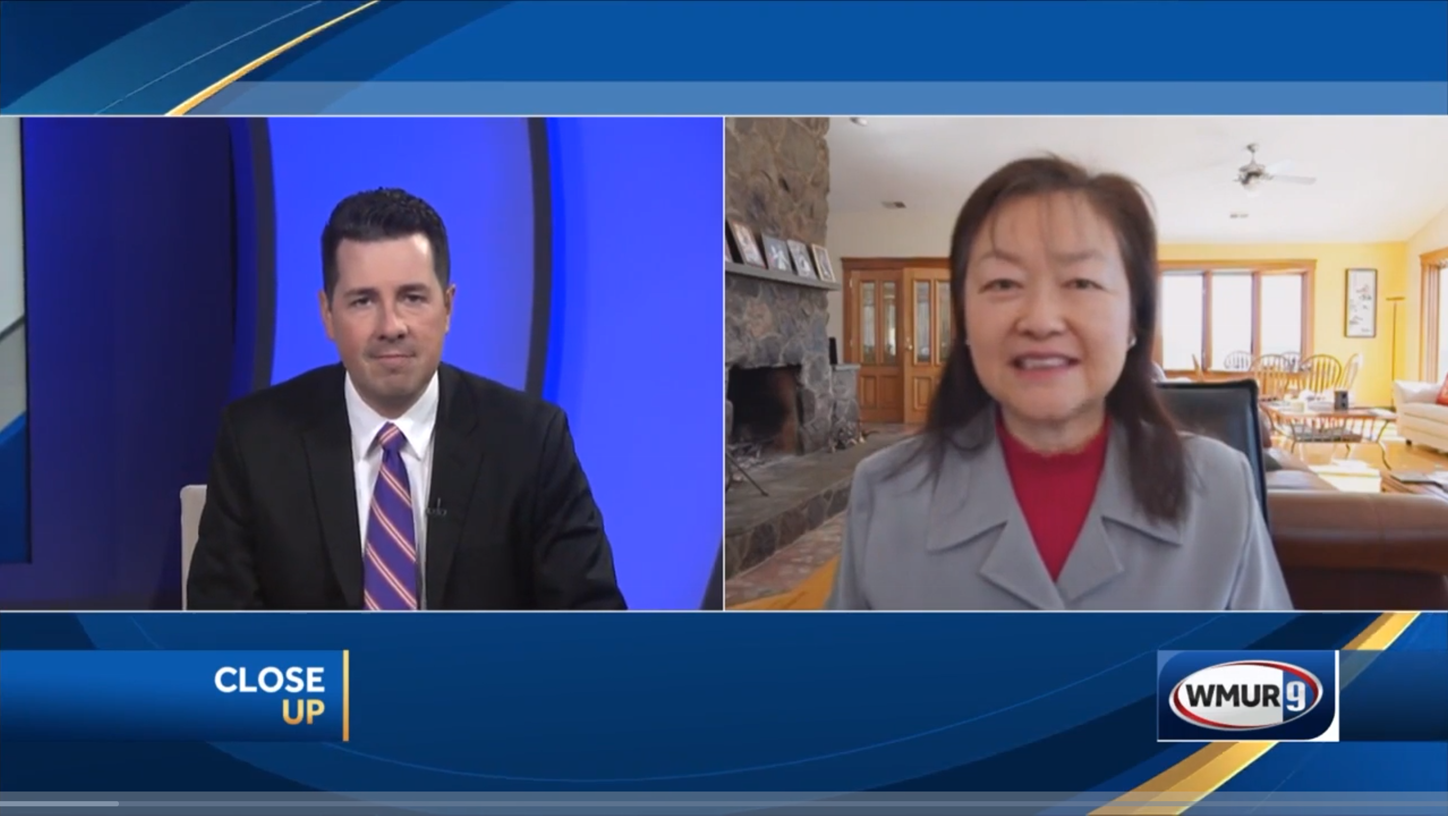 Lily Tang Williams interviewed by Adam Sexton on WMUR CloseUp